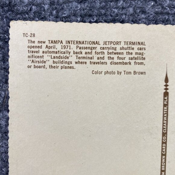 Vintage Tampa International Airport Postcard lot Of 3 Unposted RPPCs Tom Brown - Picture 8 of 13